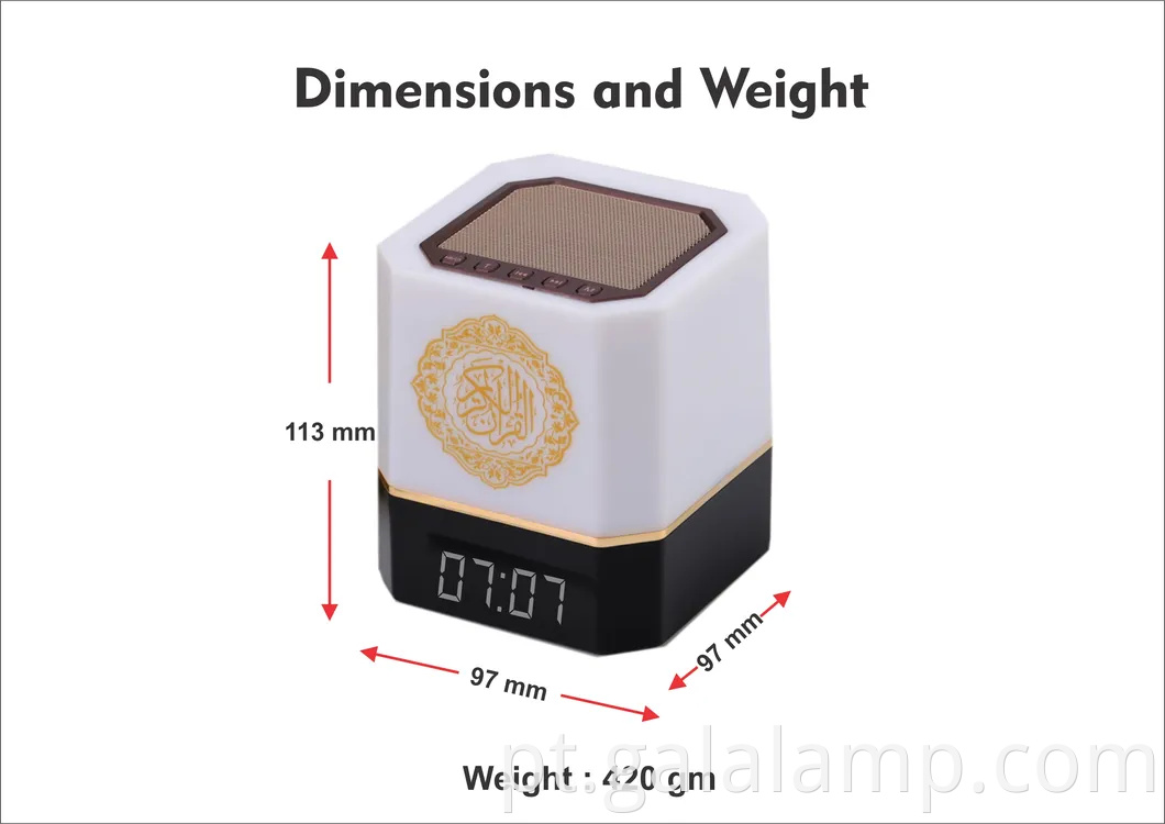 Lâmpada de alto-falante do Alcorão Digital do Alcorão MQ-112